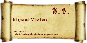 Wigand Vivien névjegykártya